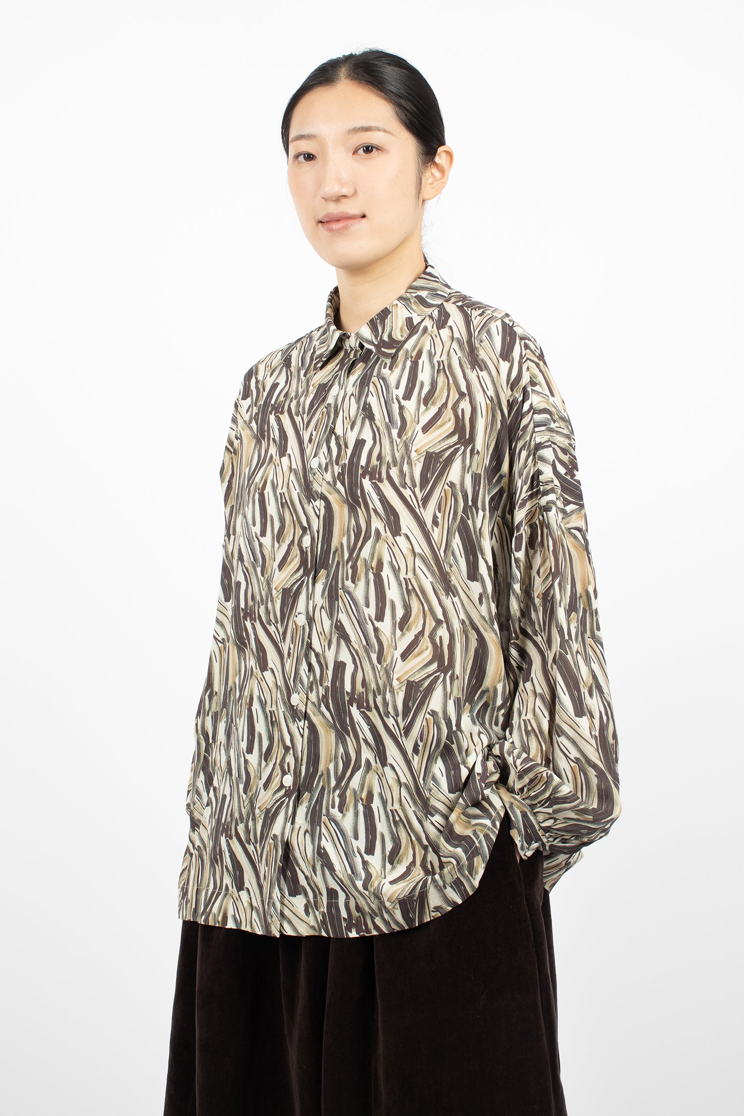 Squarbi Shirt Ebony/Cosie Print