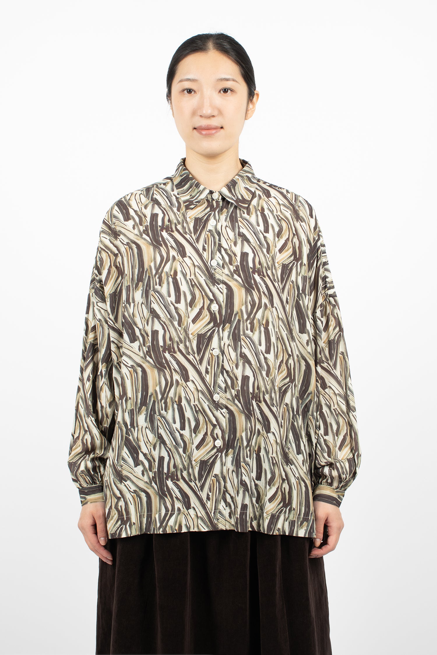 Squarbi Shirt Ebony/Cosie Print