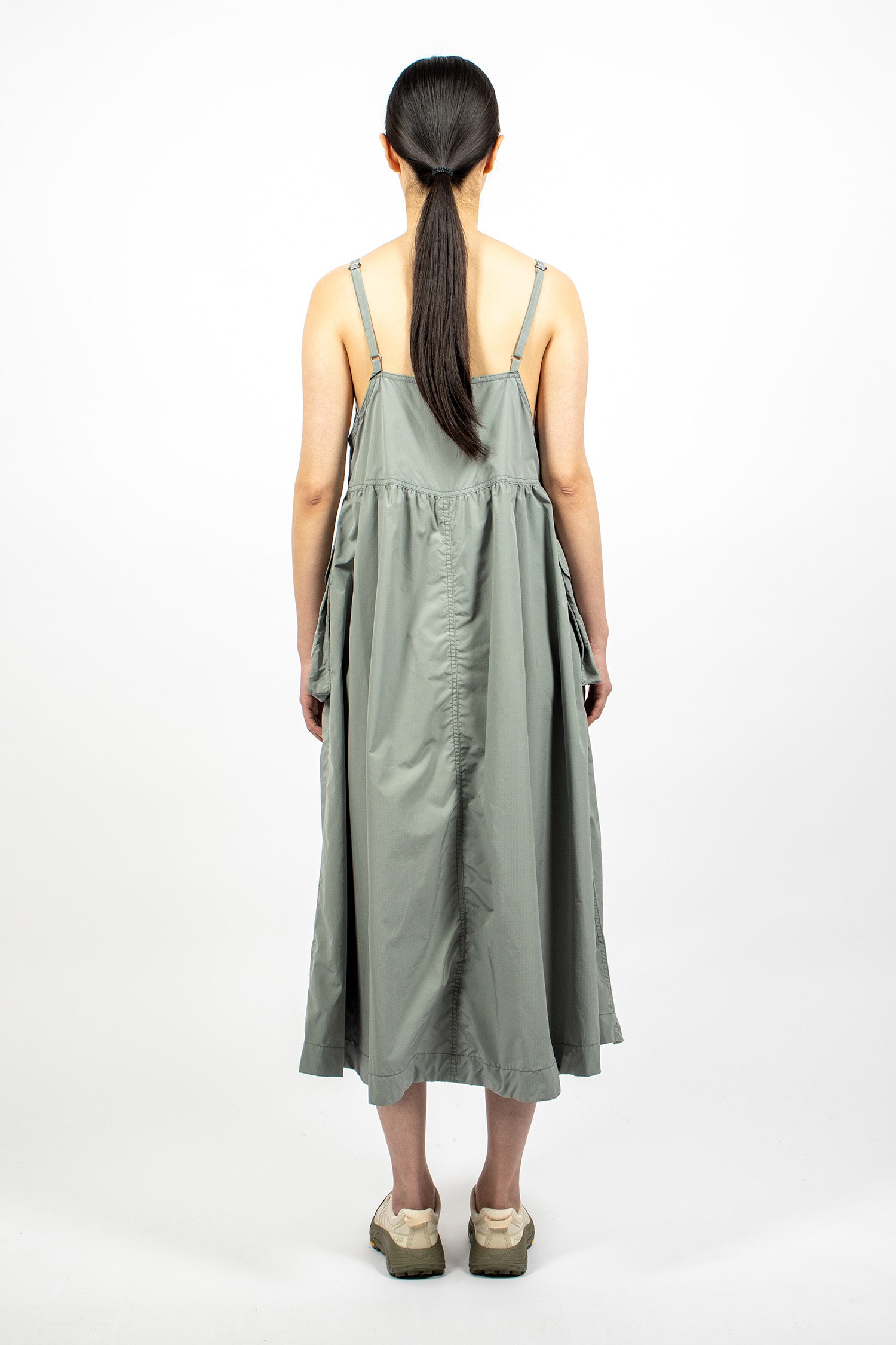 Oversized Cargo Dress Light Sage