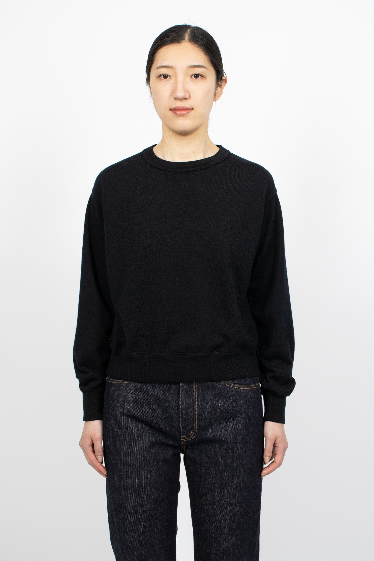 Carree L/S Knit Sweatshirt Black