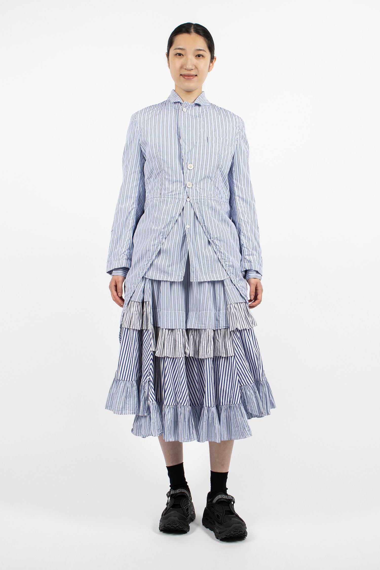 Tail Longline Jacket Sax/White/Navy