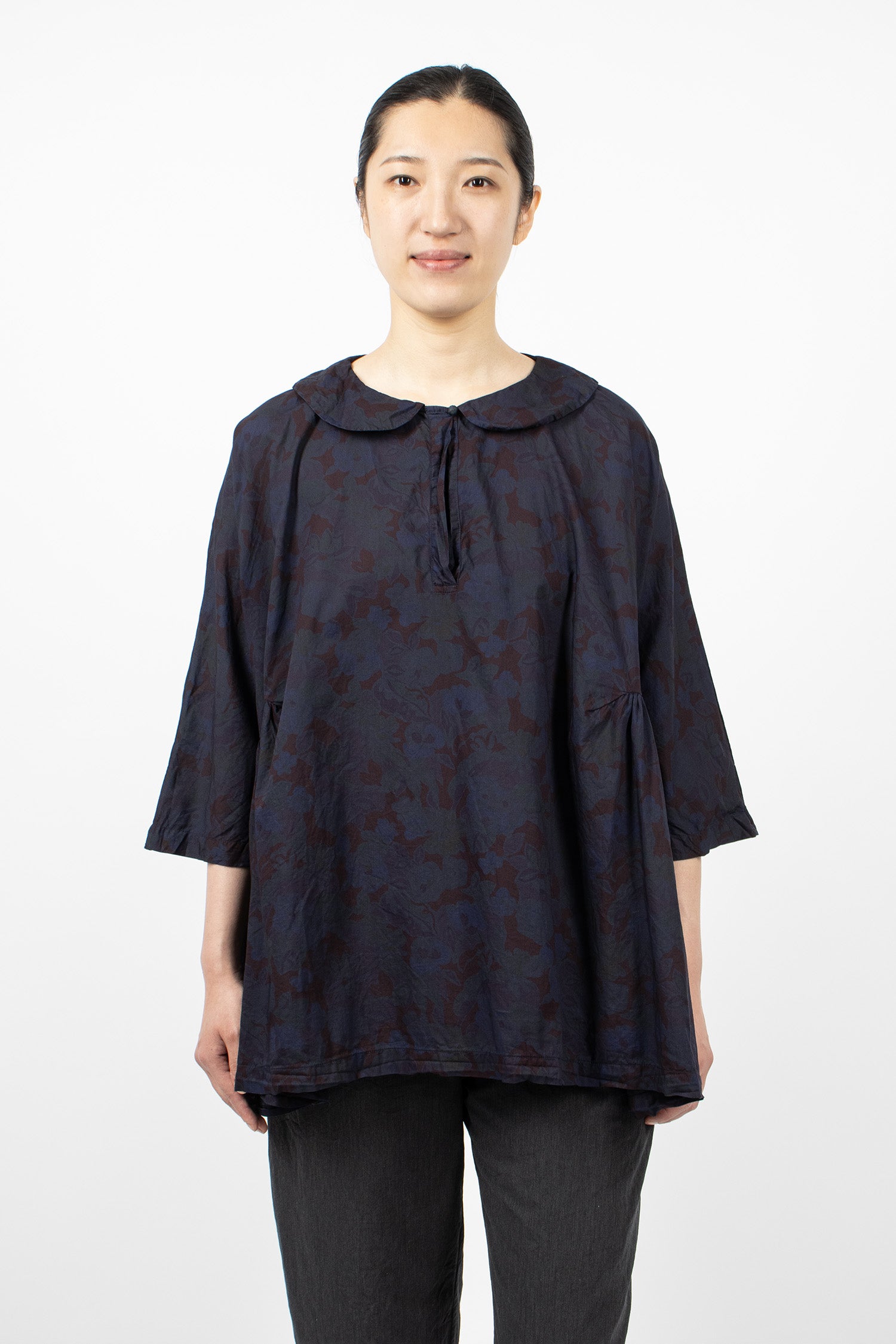 Curcuma Shirt Overdyed Small Flower 1