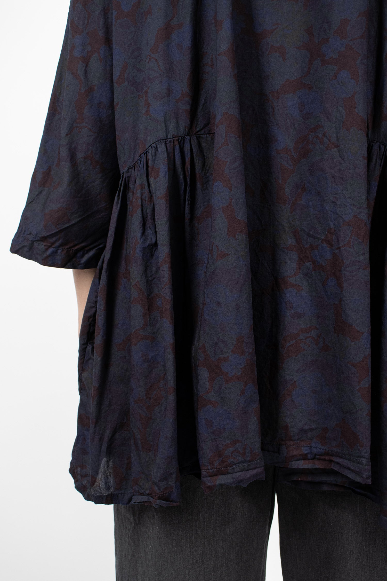 Curcuma Shirt Overdyed Small Flower 1