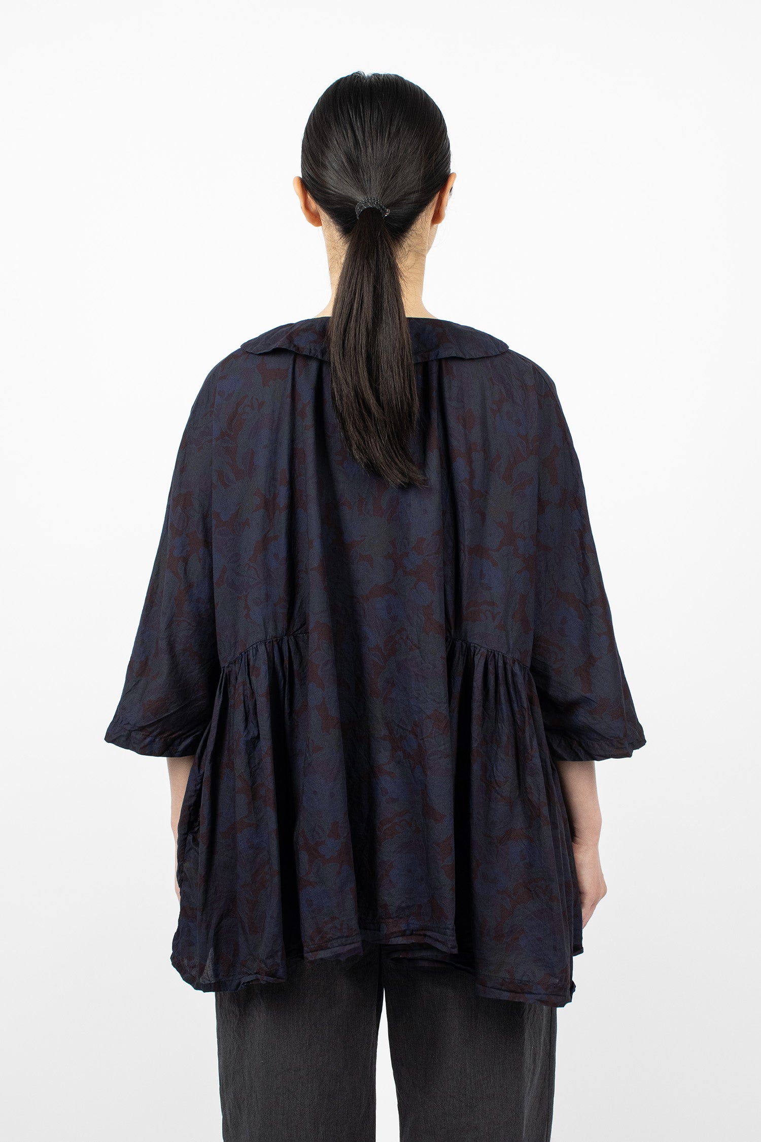 Curcuma Shirt Overdyed Small Flower 1