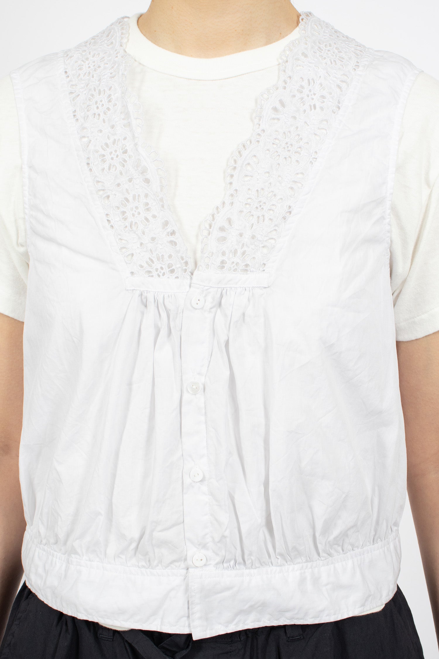 Lace Gilet Light Ink