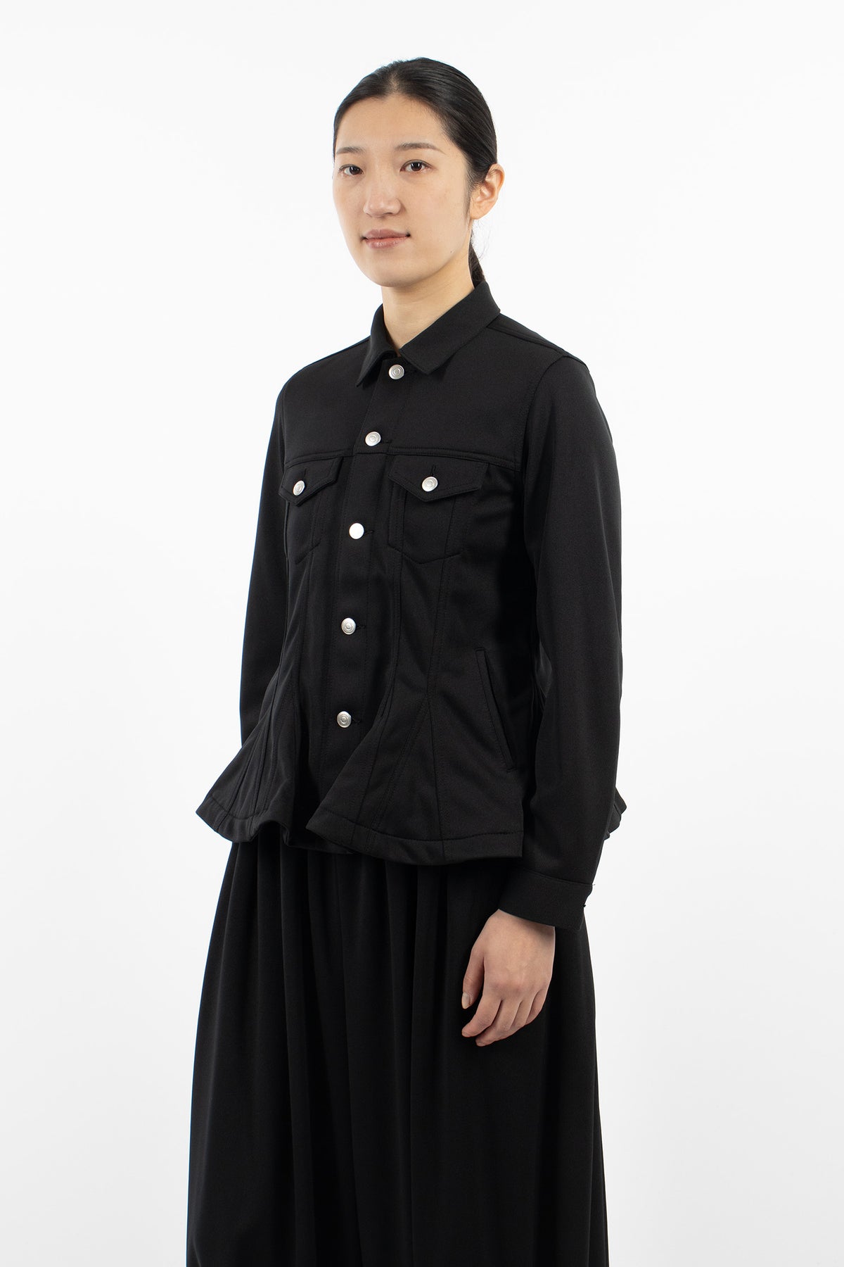 Peplum Jacket Black