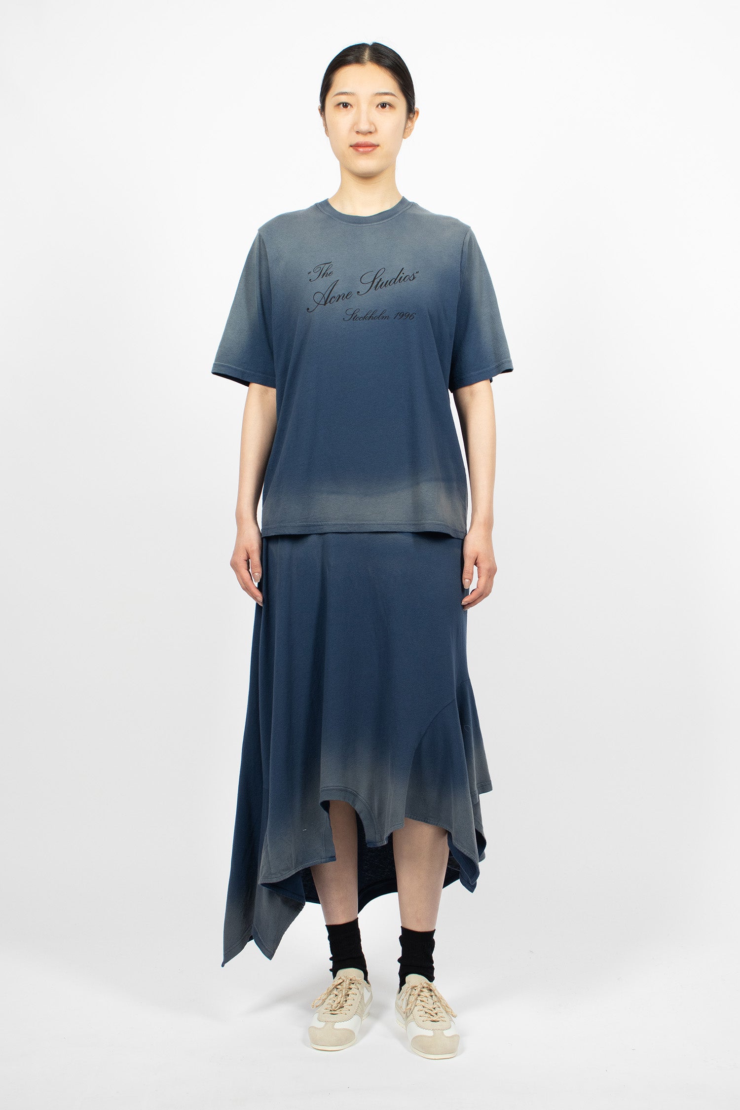 Emiro Midi Dress Navy Blue