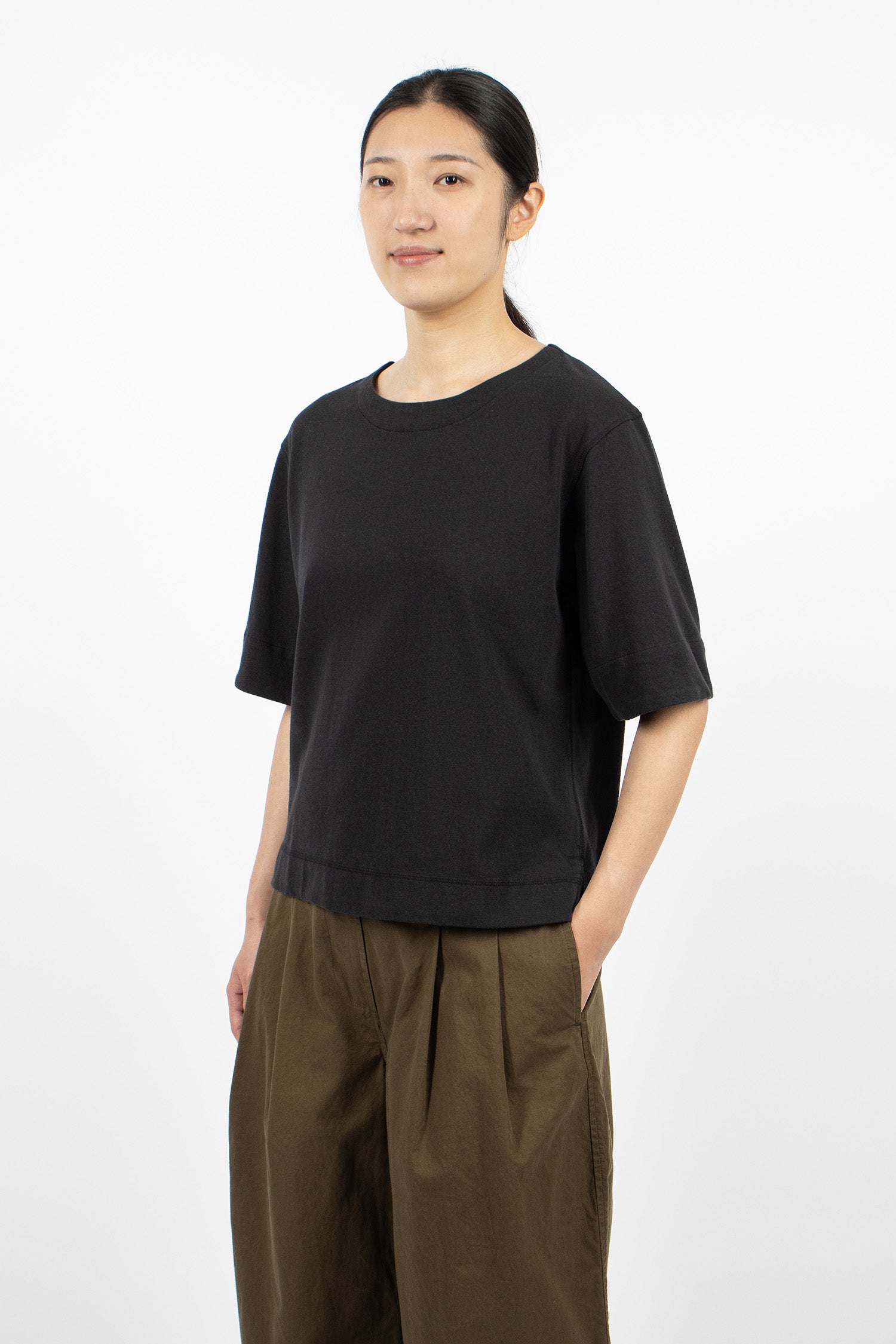 Cuffed T-Shirt Black/Rust