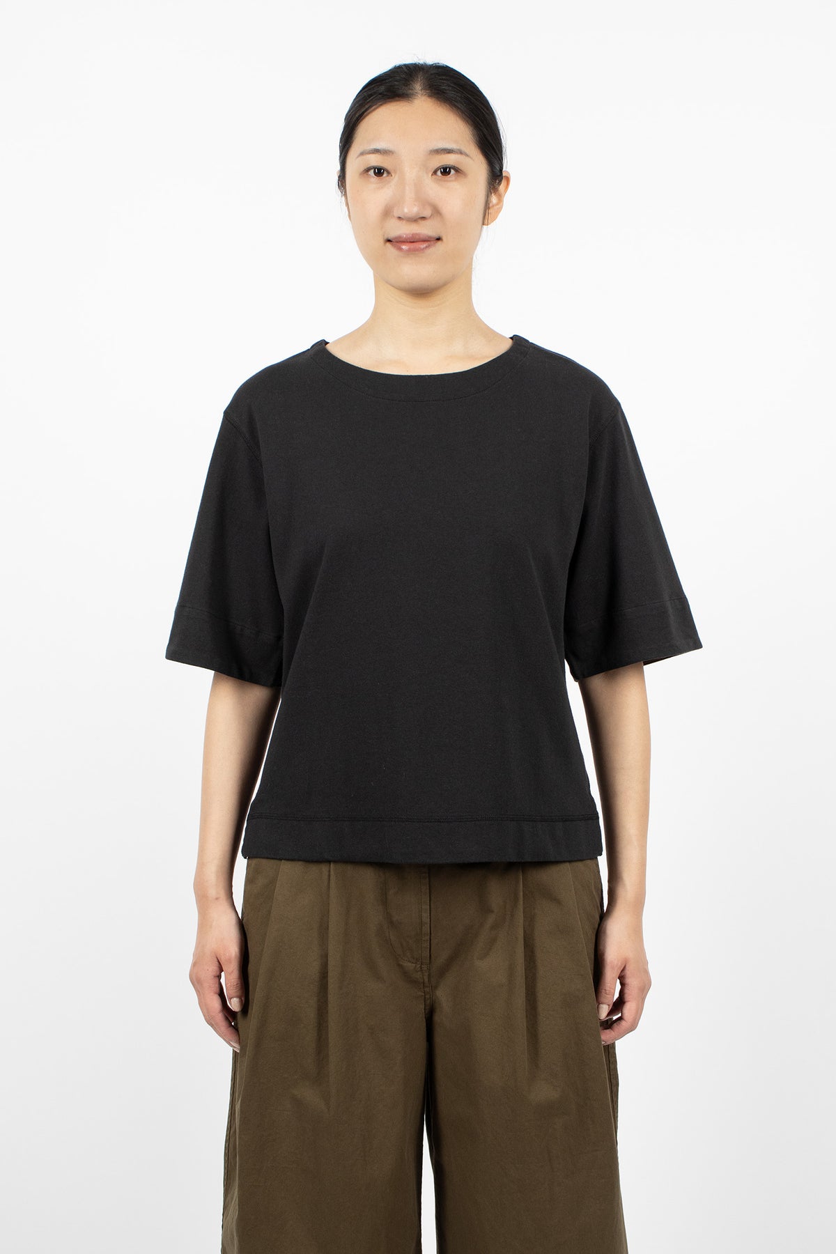 Cuffed T-Shirt Black/Rust
