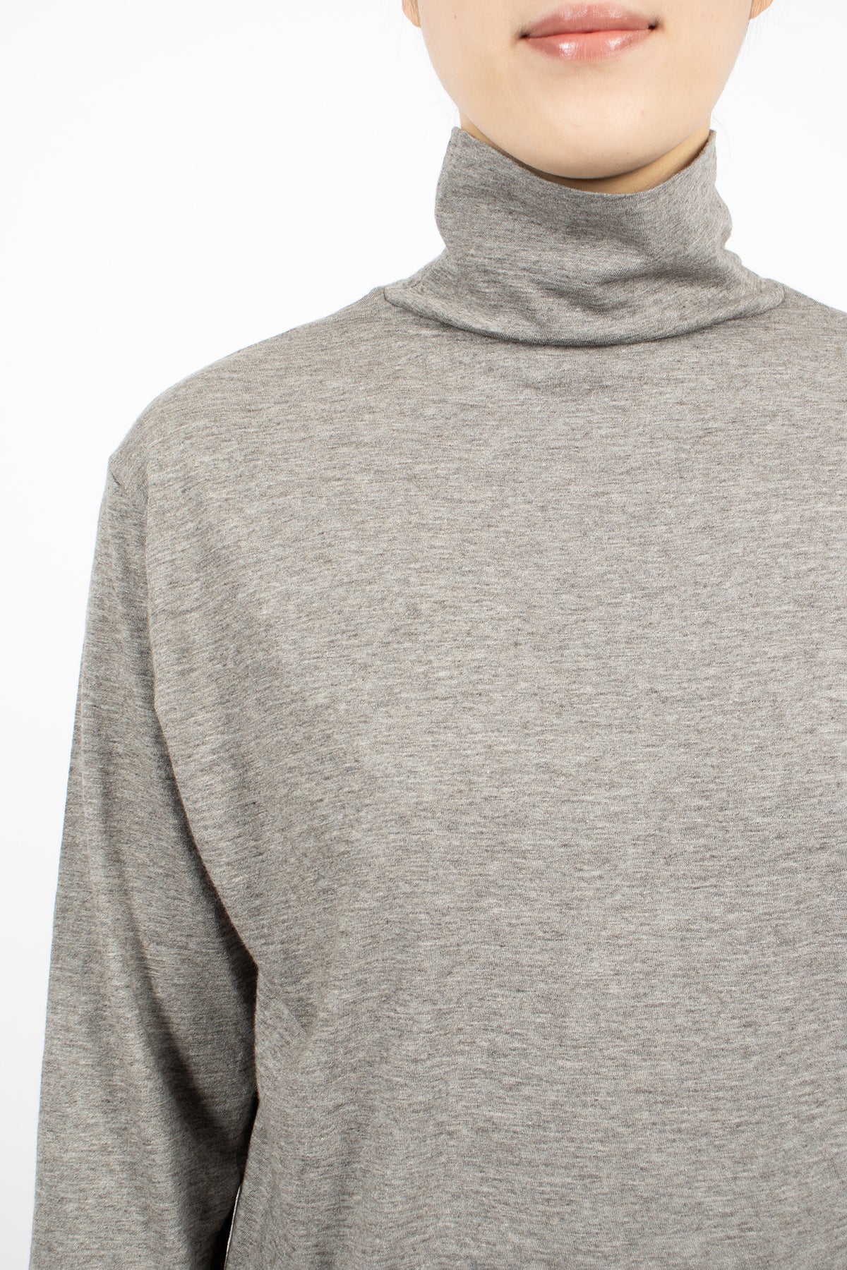 High Neck Pullover Grey