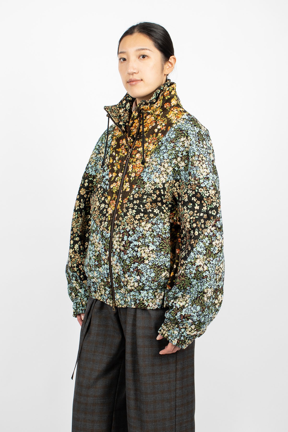 Loose Fit Bomber Jacket Sky