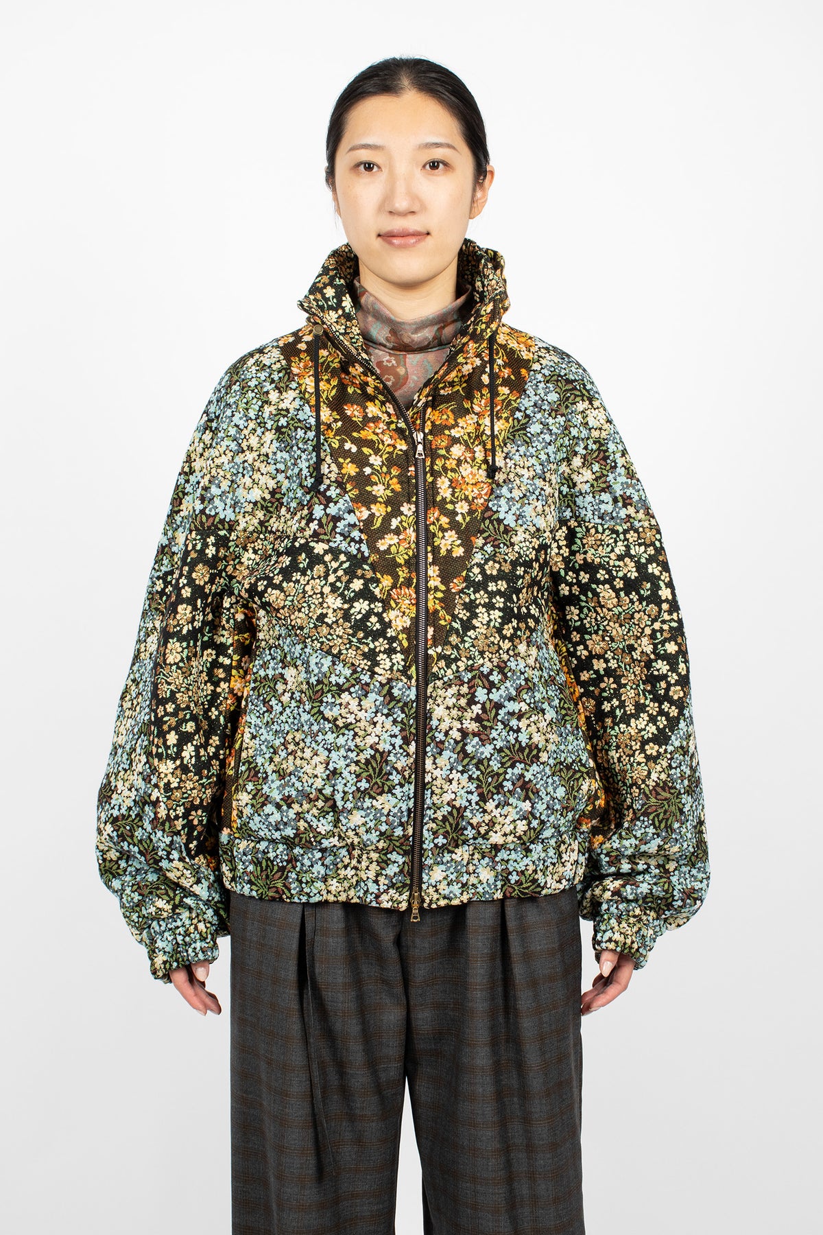 Loose Fit Bomber Jacket Sky