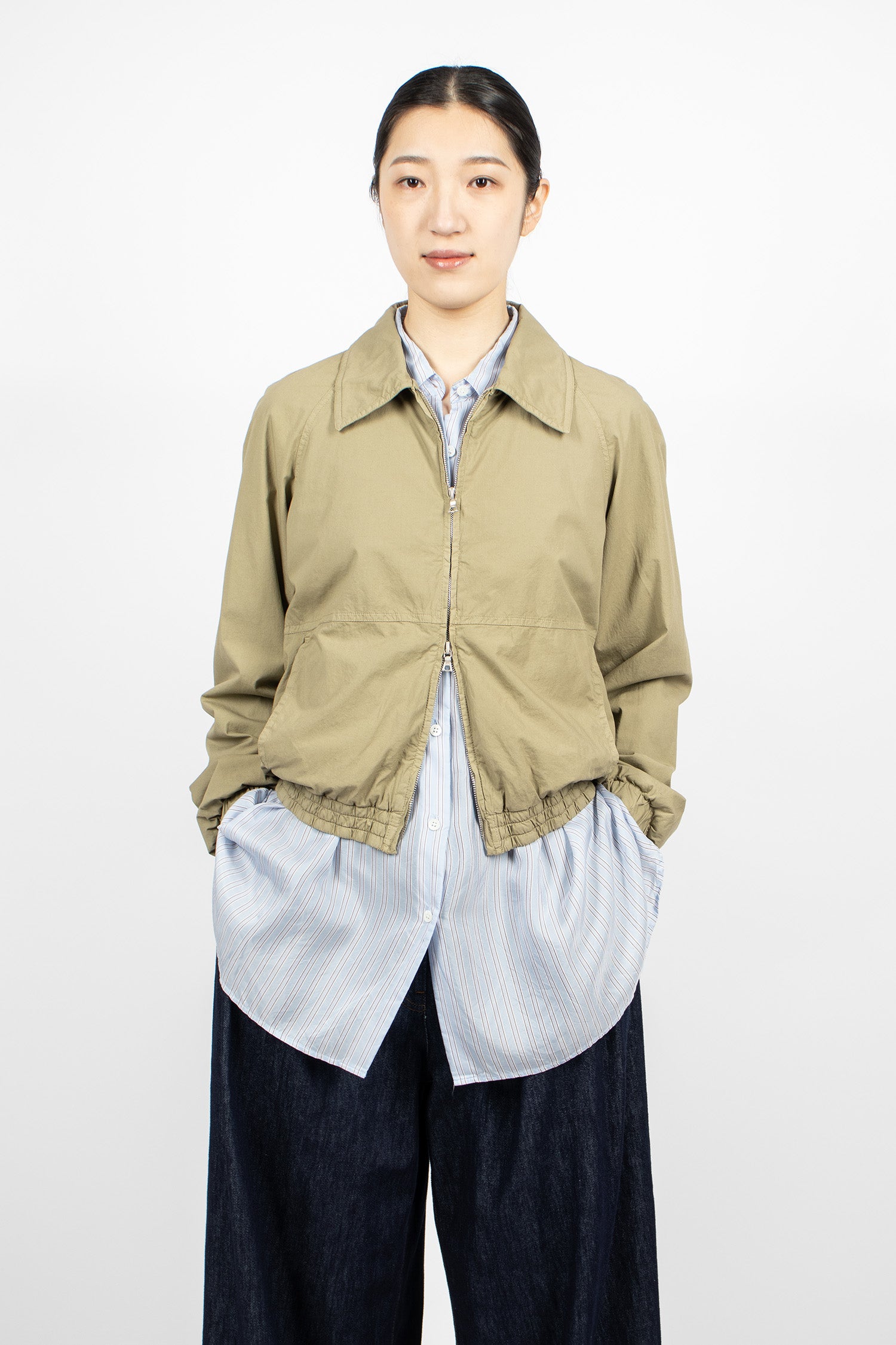 Cotton Blouson Cement