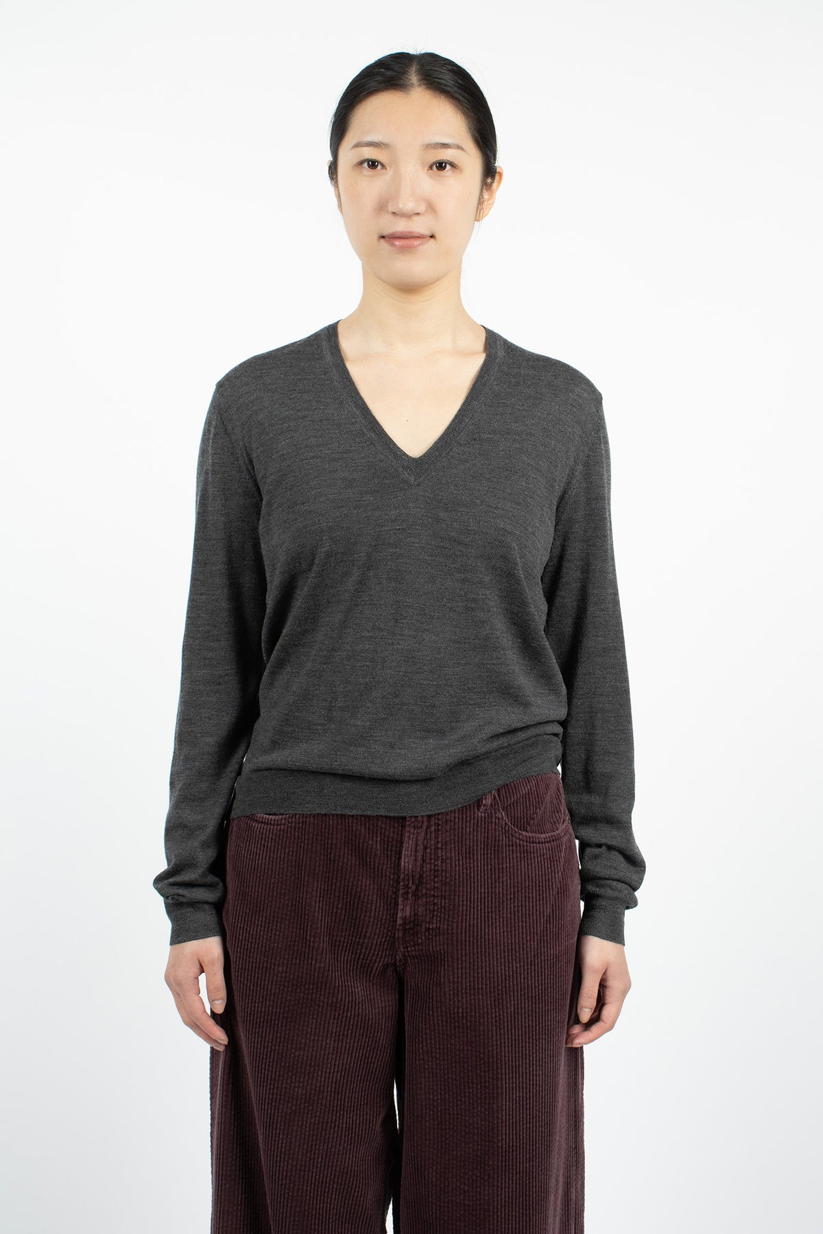 Perfect V-Neck Graphite