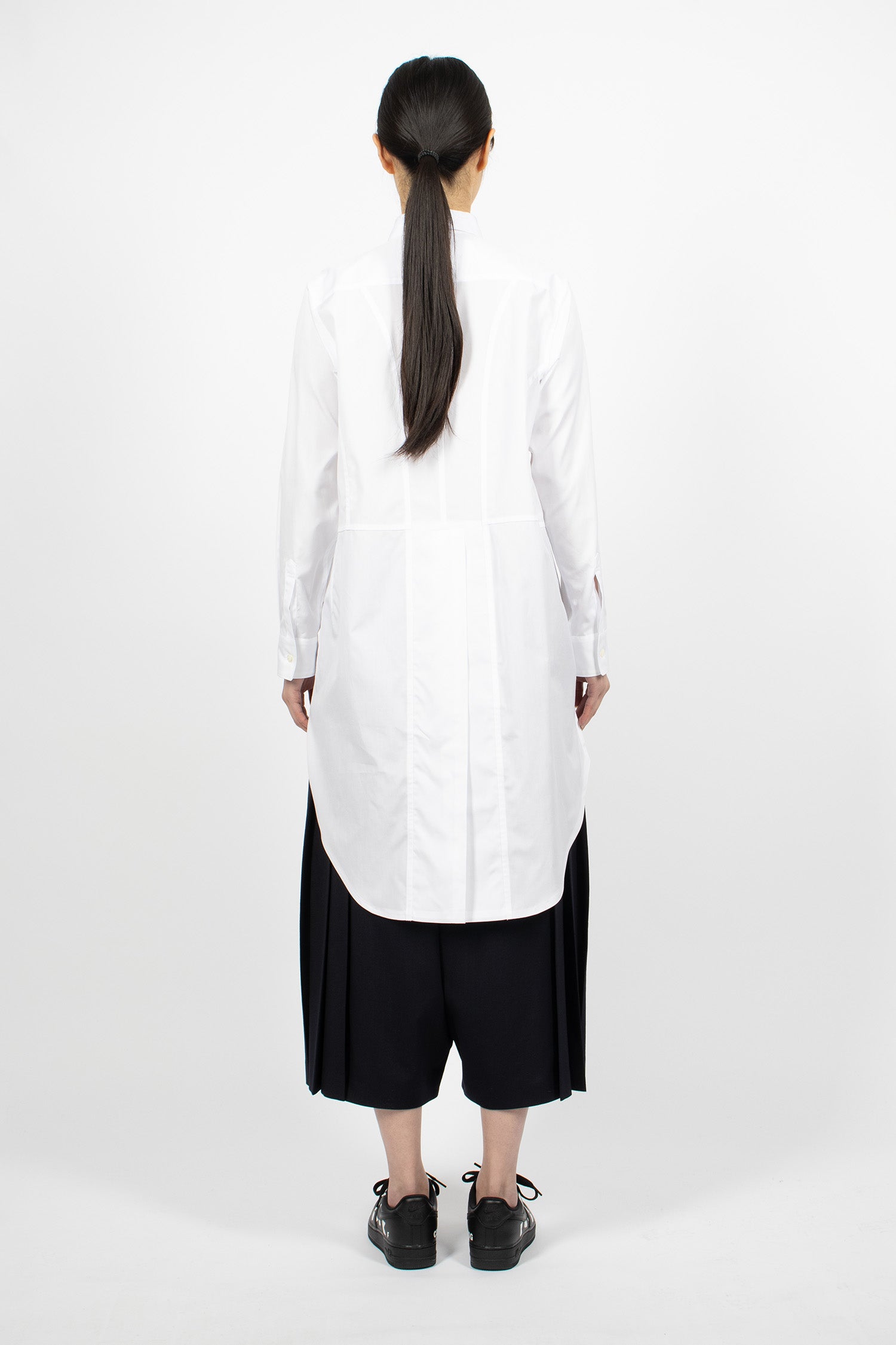 Tail Longline Shirt White