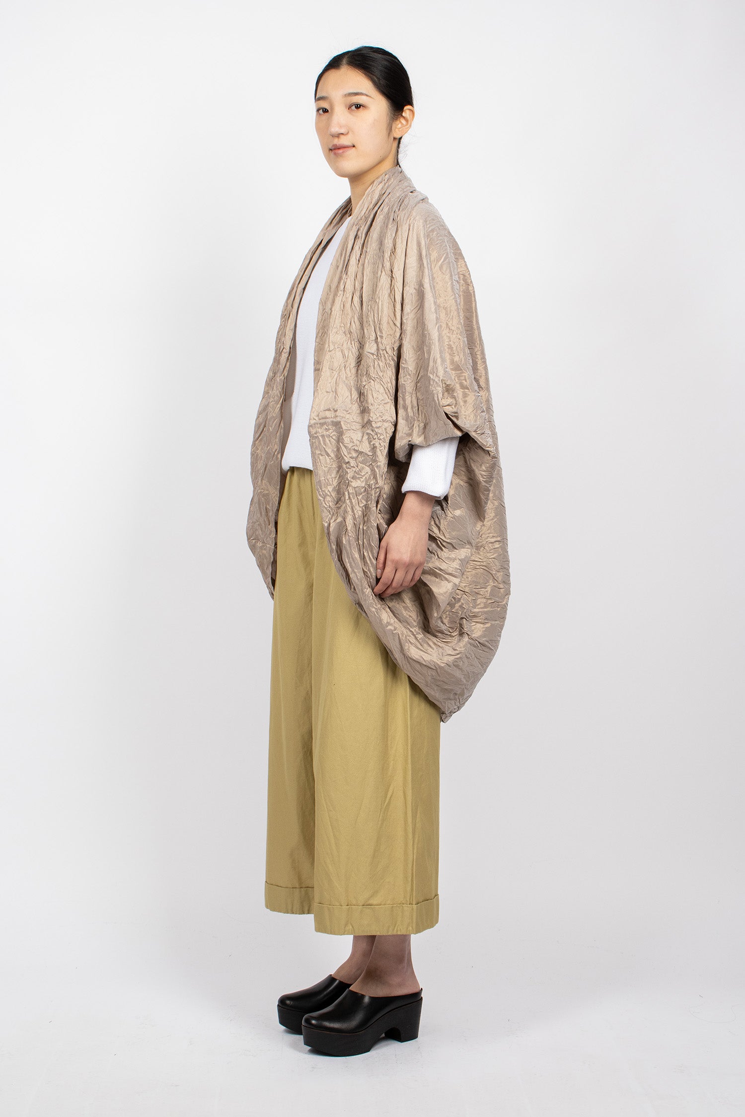 Wrap Washed Silk Shawl Natural